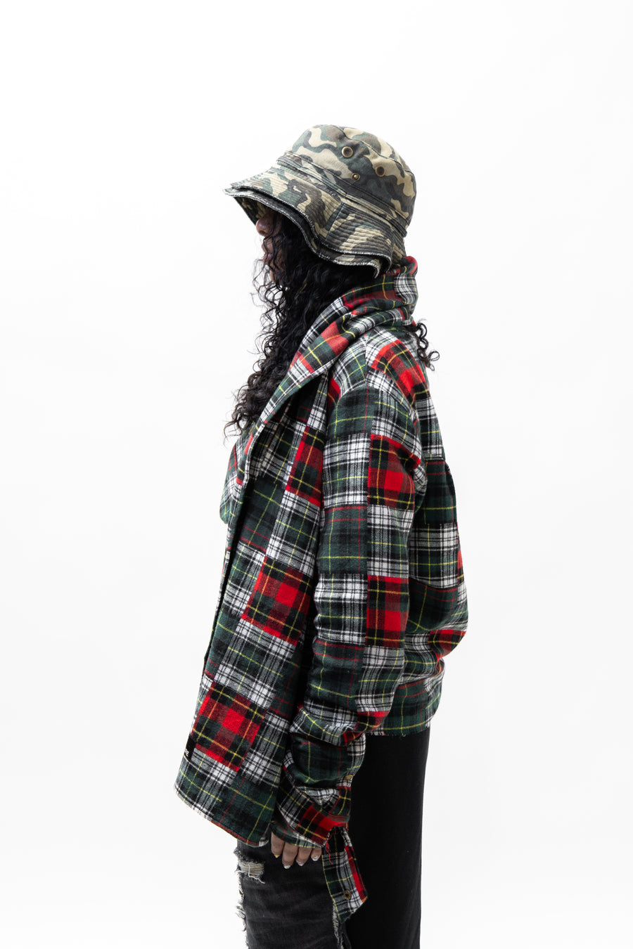 Multi Plaid Scarf Flannel