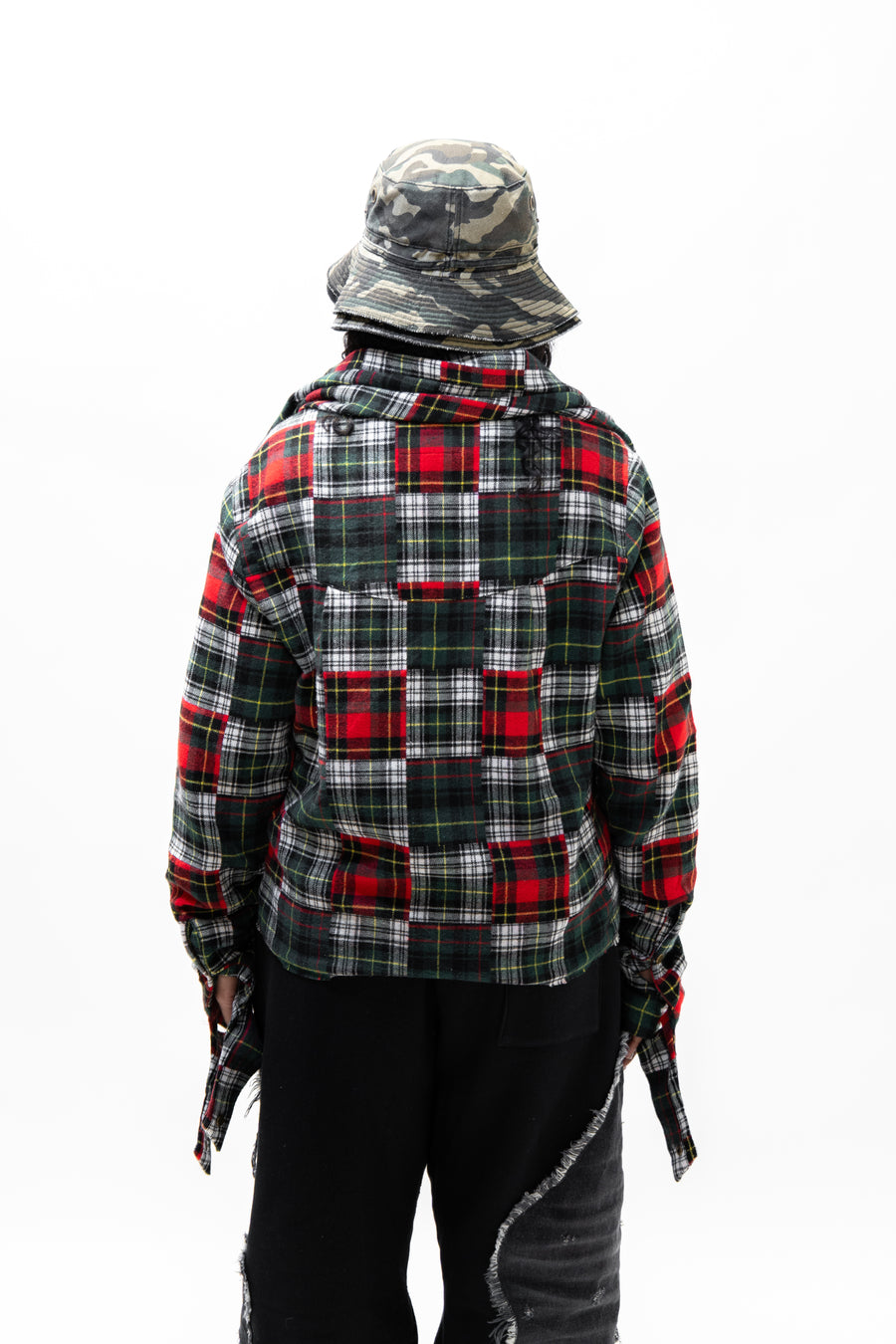 Multi Plaid Scarf Flannel