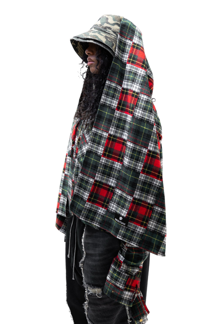 Multi Plaid Scarf Flannel