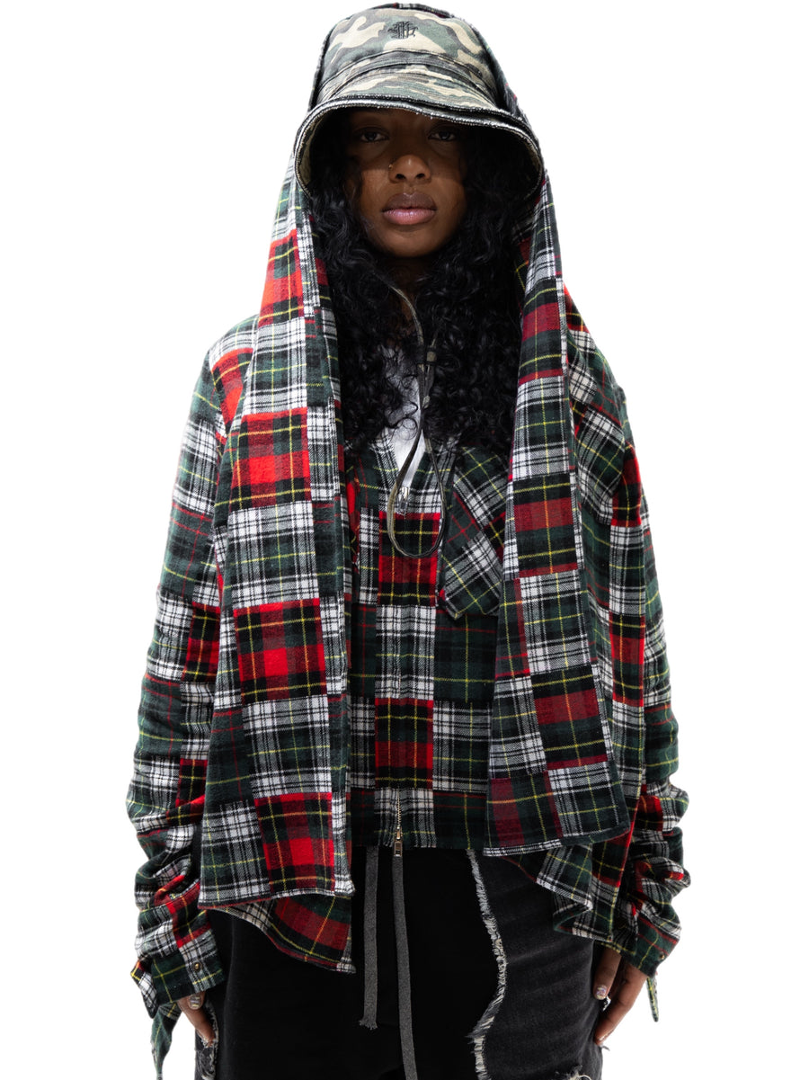 Multi Plaid Scarf Flannel